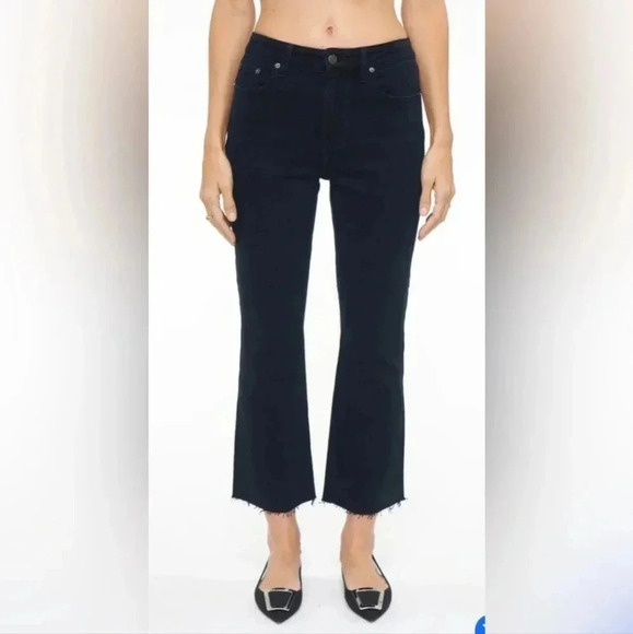 Pistola Flare Crop Black Jeans Size 30 - Picture 2 of 6